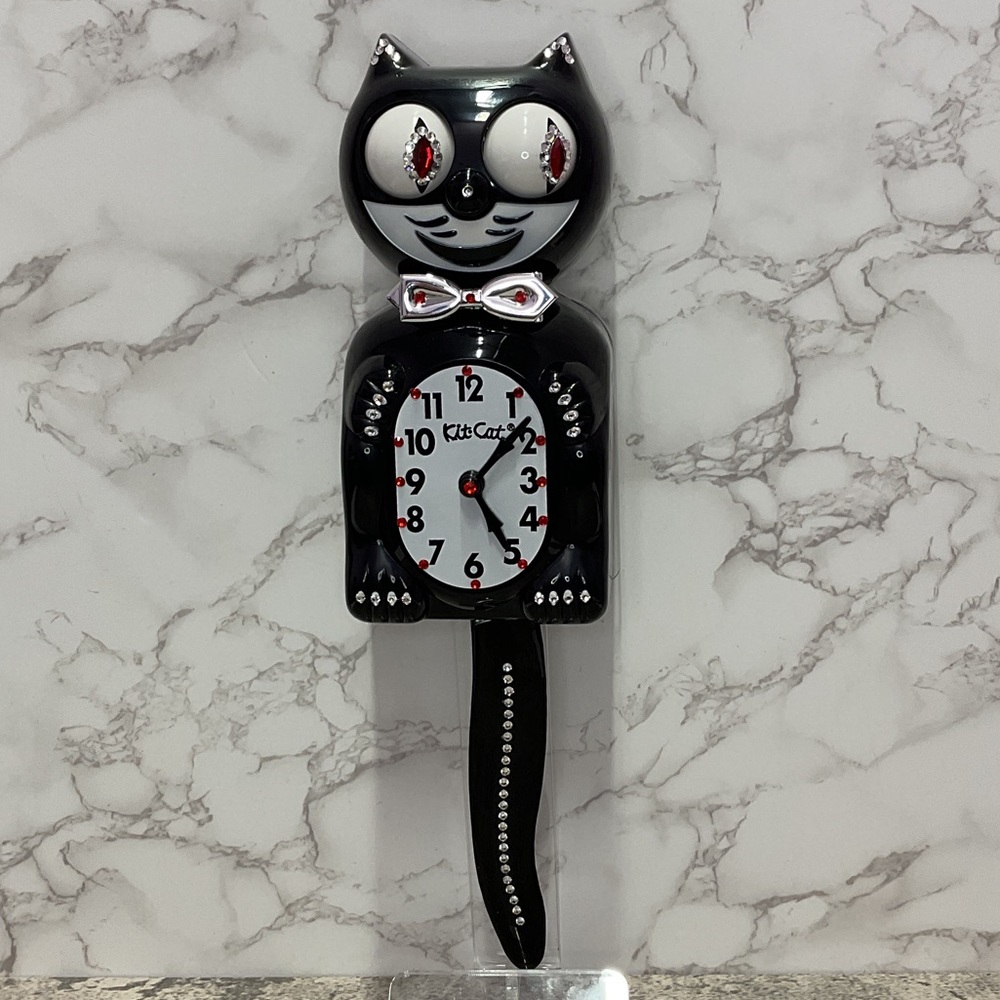 Rare Jeweled Commemorative Edition Tuxedo Kit-Cat Klock Clock OOAK - Picture 2 of 7